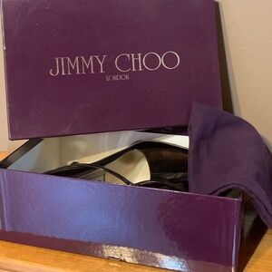 Jimmy Choo London 3-1/2" Heels.  Size 35-1/2  Color Brown
